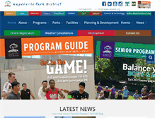 Tablet Screenshot of napervilleparks.org